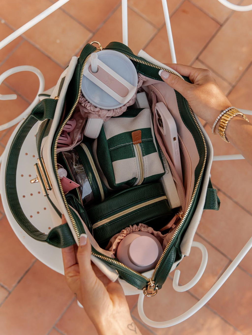 Effortless Tote Heritage Green